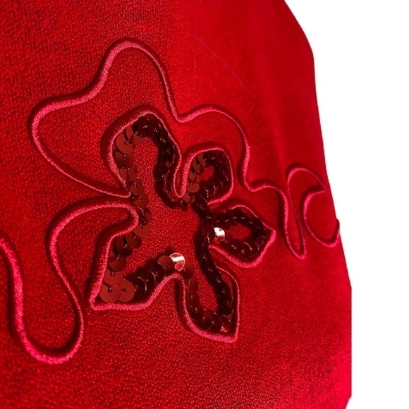 Vintage Graff Cardigan Set in Red Christmas Size Medium - Picture 5 of 9